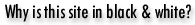 Why is this site in black & white?